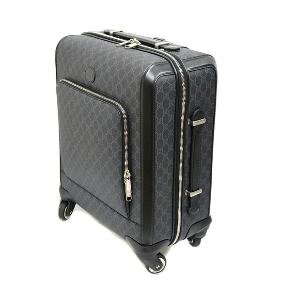 Gucci Carry on Travel Bag Leather Black - Picture 2 of 9